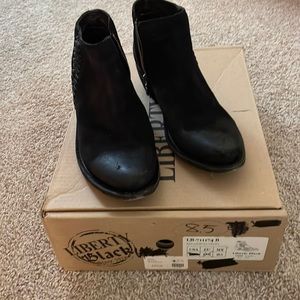 Womens Liberty black booties